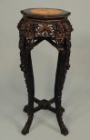 Late 19th Century Chinese Carved Teakwood Stand