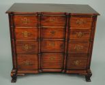 Mahogany Chippendale Block Front Chest by Kindel