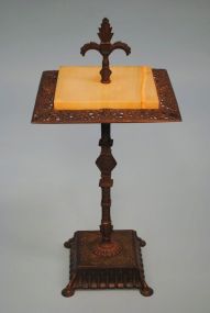 c1920 Rembrandt Foundry Cast Iron and Onyx Side Table