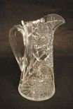 American Brilliant Cut Glass Water Pitcher