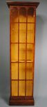 Tall Mahogany Lighted Curio Cabinet