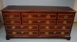 Drexel Chippendale Banded Mahogany Credenza