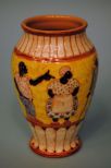 Decorated Shearwater Pottery Vase by Mac Anderson