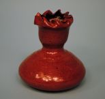 George Ohr Pottery Crimped Vase