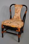 Large Bentwood Style Side Chair with Rattan