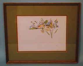Andrew Bucci Watercolor, Cabins