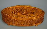 Large Jennings Brothers Gilt Bronze Jewelry Box