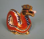 Royal Crown Derby Imari Dragon Paperweight