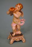 Capo di Monte Cherub with Conch Shell