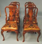 Set of Six Henredon 18th Century Portfolio Queen Anne Dining Chairs