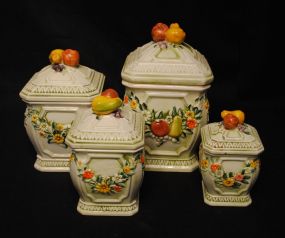 Four Piece Lefton China Canister Set
