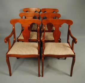 Set of Six Colonial Style Dining Chairs