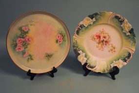 Hand-Painted Charger and Plate