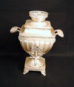 Fancy Silverplate Coffee Urn with Two Handles