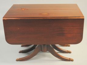 Duncan Phyfe Style Drop Leaf Dining Table