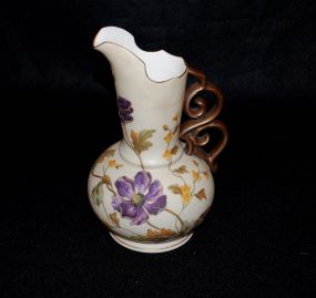 19th Century Gilt Carlsbad Austrian Porcelain Ewer