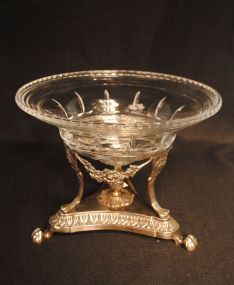 Silver tone Paw Foot Epergne