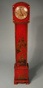Red Chinoiserie Granddaughter's Clock