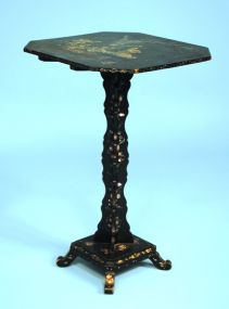 Mid 20th Century Black Lacquer Table