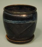 Piece of Dark Blue Pottery