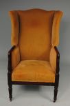 19th Century Sheraton Style Wing Chair