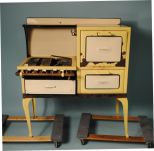 Early 20th Century Yellow & White Gas Stove