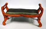 Victorian Style Giltwood Window Bench
