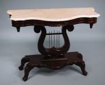 Victorian Style Marble Top Console