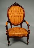 Large Walnut Victorian Arm Chair