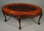 20th Century Carved Walnut Victorian Design Coffee Table