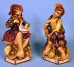 Pair of Ltalian Ceramic Figures