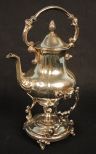 Silver Plate Kettle on Stand