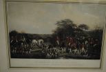One large English Fox Hunt, engraved, Sir Richard Sutton and The Quorn Hounds