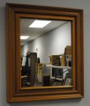 One Antique framed Pine Mirror.