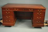 Antique Chippendale Desk-Leather Top Desk