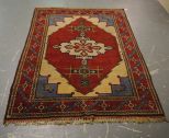 Oriental Rug, Red and Cream