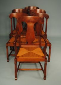 Set of Six Mahogany Empire Style Dining Chairs