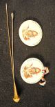 Victorian Gold hat pin, Sterling pin, and 2 Jubilee pins.