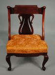 20th Century Mahogany Victorian Parlor Chair