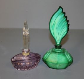Two Czechoslovakian Perfume Bottles