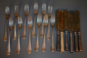 Set of Nickel Plated Flatware From Barcelona