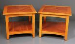 Pair of Contemporary Bassett Furniture End Tables