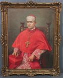 19th Century Oil Painting of Cardinal