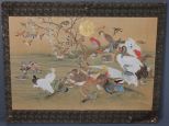 Large Chinese Silk Painting