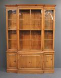 Contemporary Pine Bookcase/Display Cabinet