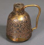 Brass with Silver Overlay Jug