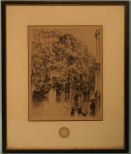 Early 20th Century copy of original Etching by Frank M. Armington