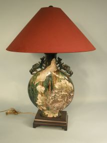 Porcelain Oriental Style Lamp