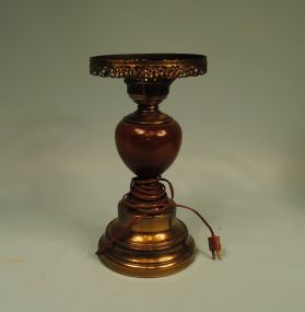 Brass & Wood Lamp