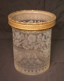 Early 20th Century Etched Shade